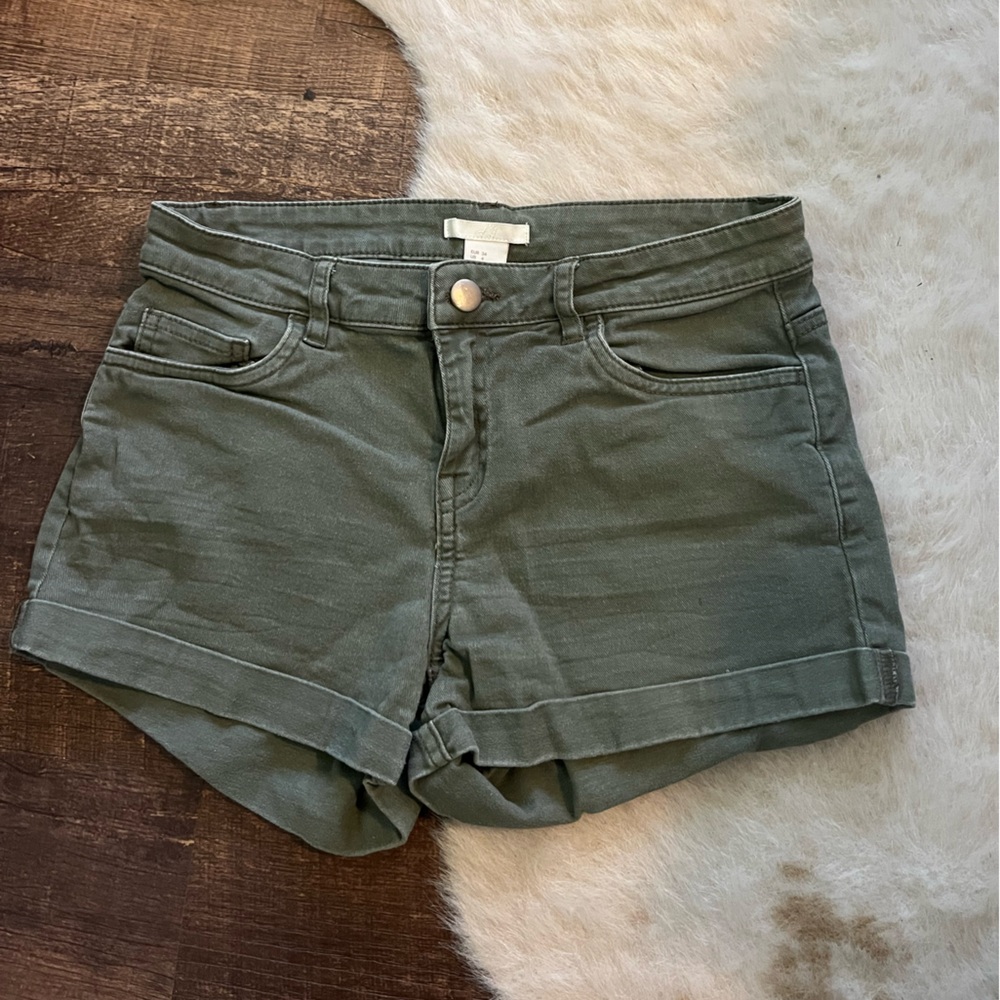 H&M Olive Shorts